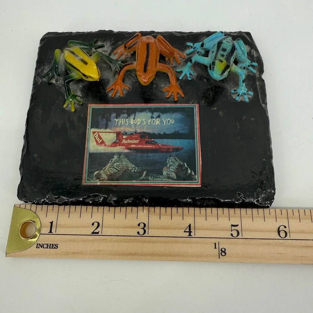 Budweiser Frogs Slate Plaque 